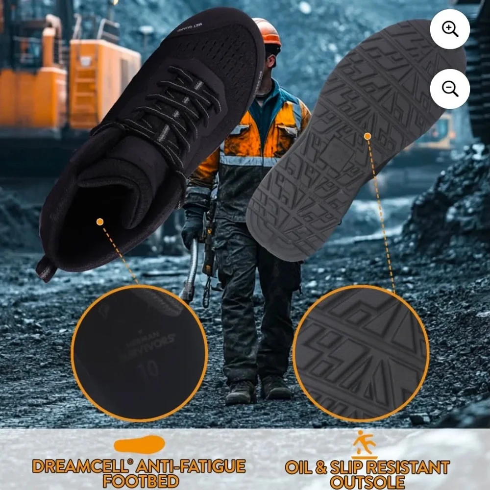 Herman Survivors Men's Castle Carbon Safety Toe Work Shoes